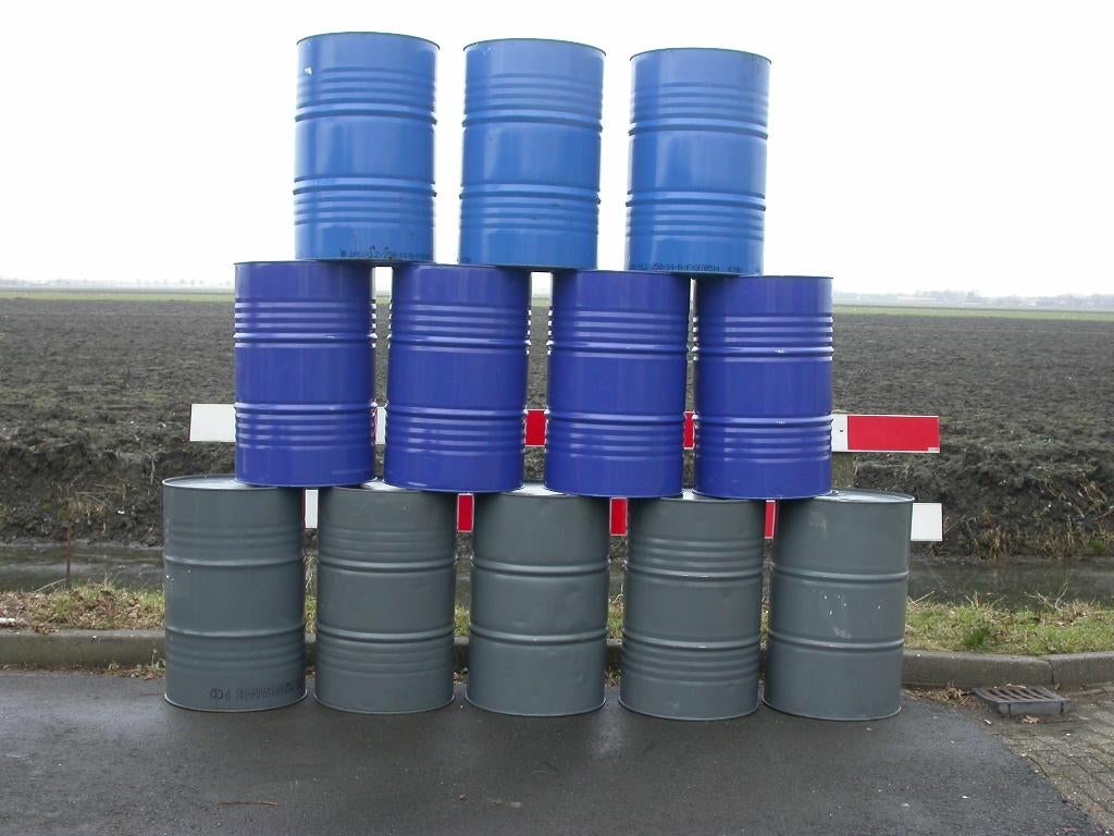 oliedrum, olievat, stookton, vuurton, plantenbak, statafel, Ophalen of Verzenden, Zo goed als nieuw, Vuurton