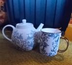 Theepotje met mok, Huis en Inrichting, Keuken | Servies, Ophalen, Aardewerk, Overige stijlen, Kop(pen) en/of Schotel(s)