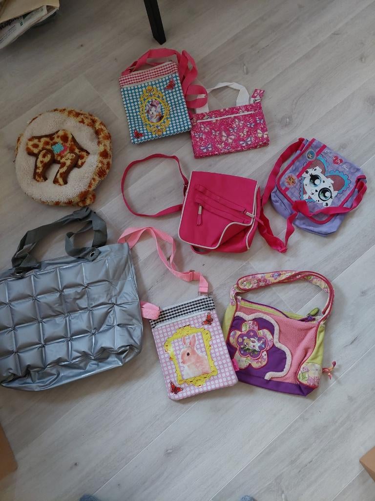 Partij kindertassen schooltassen etc. Bijna gratis, Kinderen en Baby's, Kindermode-accessoires, Ophalen of Verzenden, Zo goed als nieuw