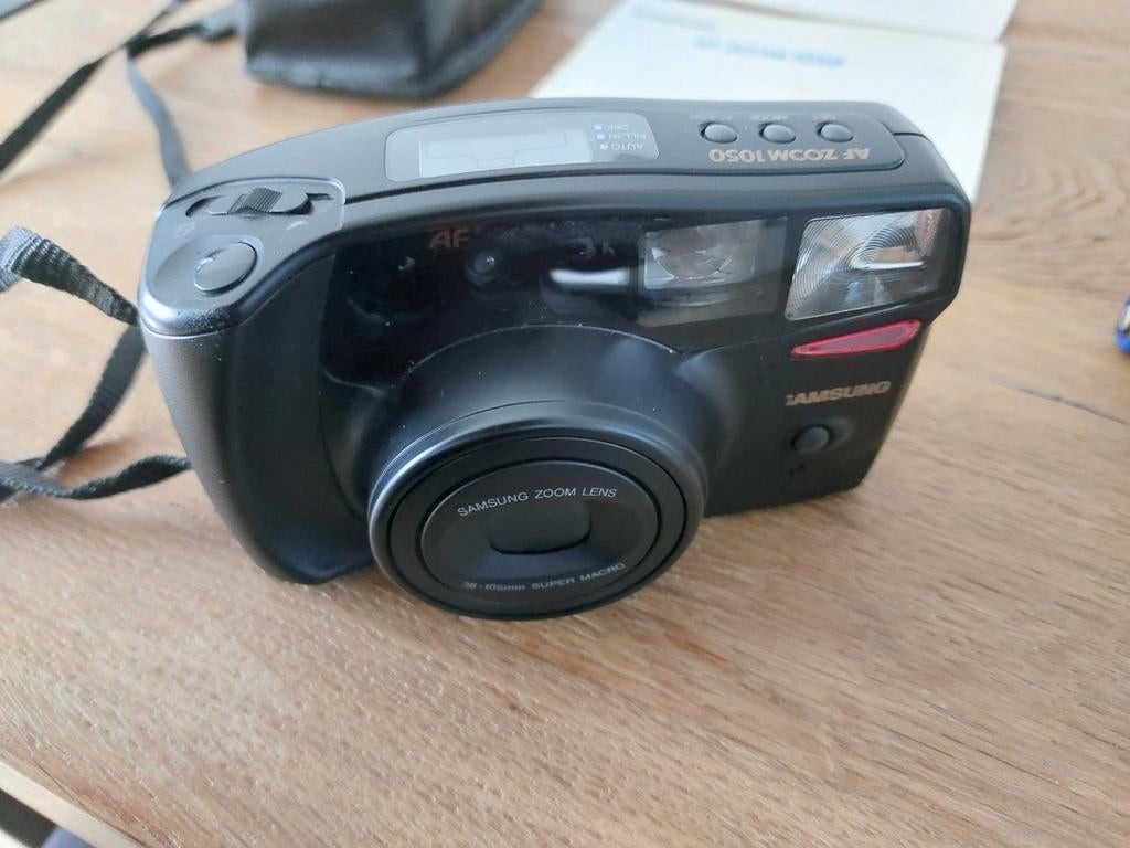 Samsung AF Zoom 1050 Compact Camera met Accessoires, Audio, Tv en Foto, Fotocamera's Analoog, Ophalen, Zo goed als nieuw, Compact