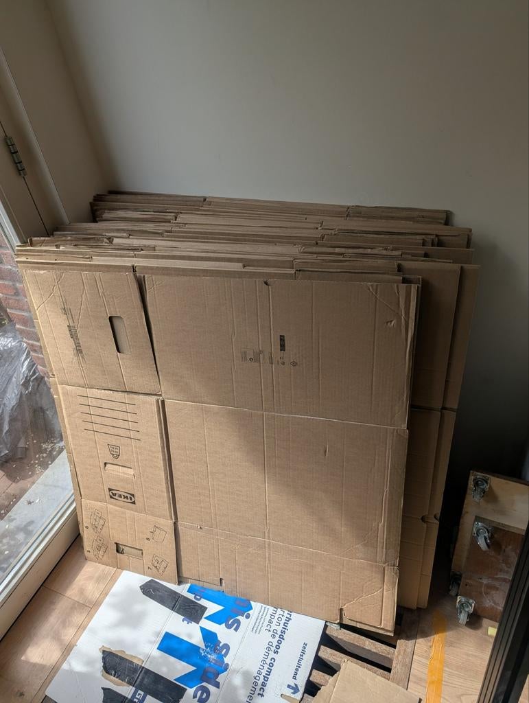 28 grote verhuisdozen, Doe-het-zelf en Verbouw, Kratten en Dozen, Ophalen, Minder dan 40 cm, 35 tot 50 cm, Doos