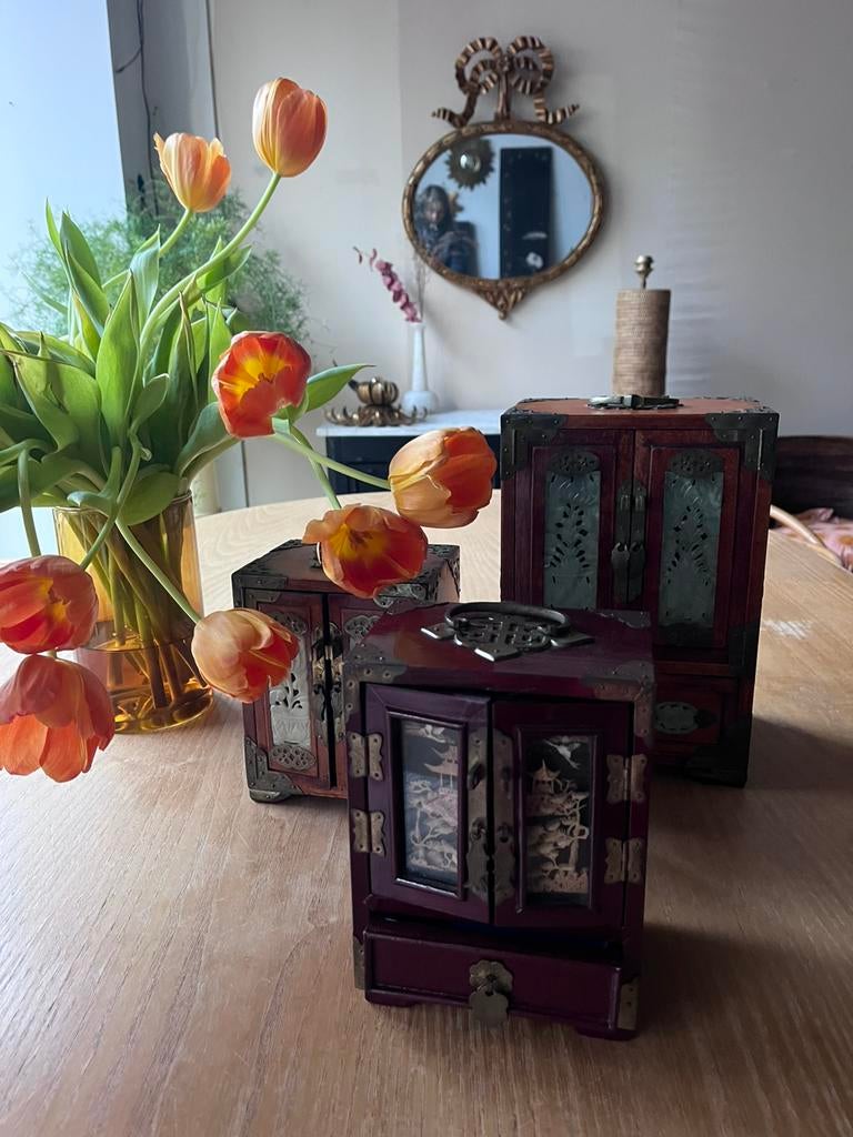 Chinees Juwelen sieraden kastje kistje vintage, Ophalen