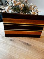 Unieke handgemaakte snijplank van walnoot, kersen en esdoorn, Ophalen of Verzenden, Nieuw