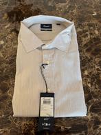 Faconnable Overhemd XXL Nieuw Gestreep RRP 160, Ophalen of Verzenden, Nieuw, Wit, Overige halswijdtes