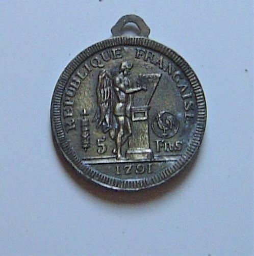 50 jaar oude medaille / penning uit Frankrijk, Postzegels en Munten, Penningen en Medailles, Ophalen of Verzenden, Overige materialen