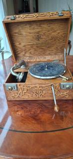 antieke grammofoon, Ophalen