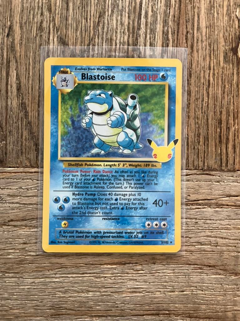 Blastoise (Celebrations), Hobby en Vrije tijd, Verzamelkaartspellen | Pokémon, Ophalen, Nieuw, Losse kaart, Foil