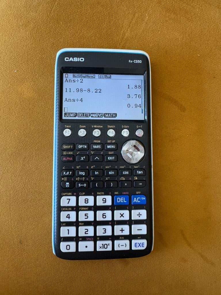 Grafische rekenmachine - casio fx-CG50, Ophalen of Verzenden, Grafische rekenmachine, Zo goed als nieuw