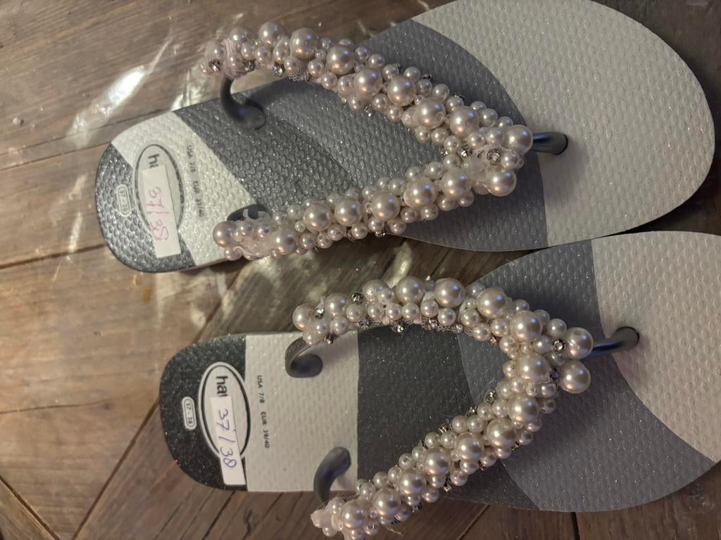 Havaianas met strass steentjes, Kleding | Dames, Schoenen, Slippers, Overige kleuren, Nieuw, Ophalen of Verzenden