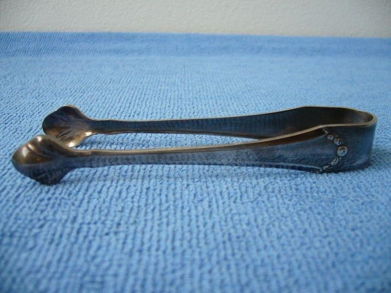 Oude verzilverde tang voor suikerklontjes of ijsklontjes, Ophalen of Verzenden