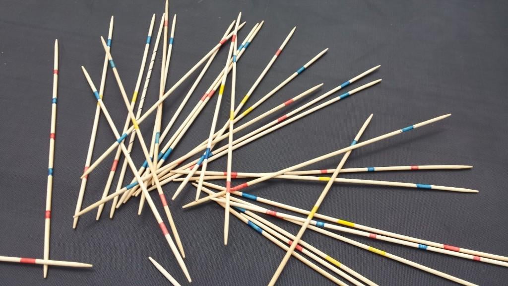 Reuze Mikado spel van hout. In goede staat, Vijf spelers of meer, Ophalen of Verzenden, Zo goed als nieuw