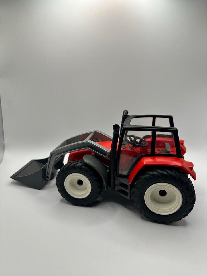 Playmobil Tractor met voorlader - Rood (2005), Kinderen en Baby's, Speelgoed | Playmobil, Gebruikt, Los playmobil, Ophalen of Verzenden