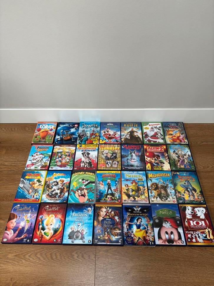 28 originele DVD's: Disney, Shrek, Madagascar & meer!, Cd's en Dvd's, Dvd's | Kinderen en Jeugd, Gebruikt, Film, Avontuur, Alle leeftijden
