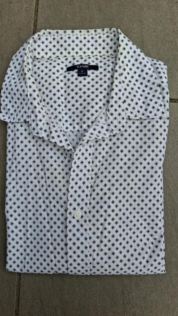 M 39-40 Heren blouse Kiabi, Wit, Kiabi, Gedragen, Halswijdte 39/40 (M)