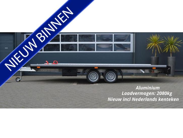 Full aluminium Autotransporter | Nieuw | 2080kg laadvermogen, Auto diversen, Aanhangers en Bagagewagens, Nieuw