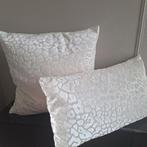 Cheetah leopard luipaard wit creme sierkussens ibiza japandi, Wit, Vierkant, Nieuw, Ophalen of Verzenden