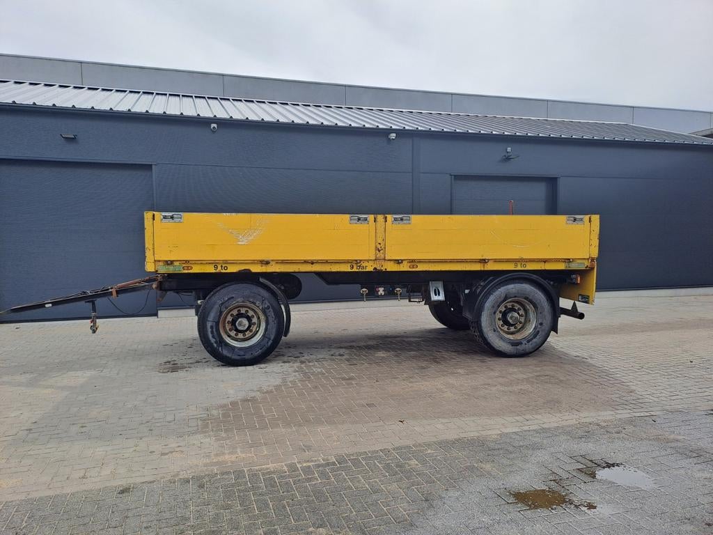 platte kar schamelwagen balenwagen vrachtwagenaanhangwagen, Bedrijf, Aanhangers en Opleggers, Te koop