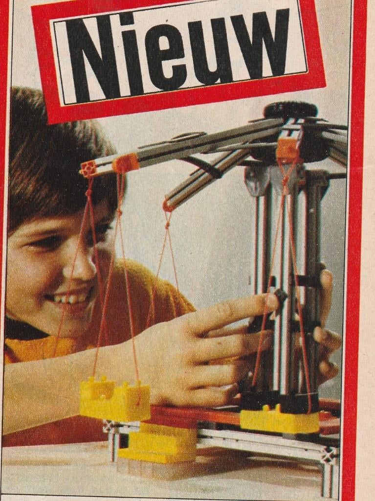 Retro reclame 1974 Märklin jongetje met constructiedoos, Verzenden, Overige typen