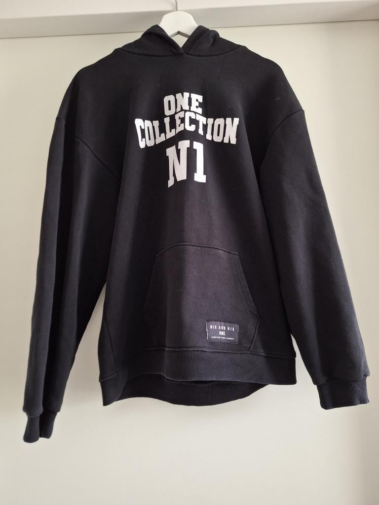 Mooie zwarte hoodie van Nik&Nik one maat 16 176. Unisex., Kinderen en Baby's, Kinderkleding | Maat 176, Jongen of Meisje, Trui of Vest