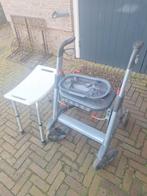 te koop goede stevige rollator en douchebankje, Ophalen