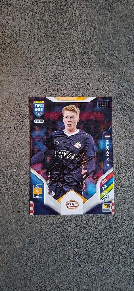 Panini trading card handtekening; Jerdy Schouten # PSV, Ophalen of Verzenden, Nieuw, PSV, Spelerskaart