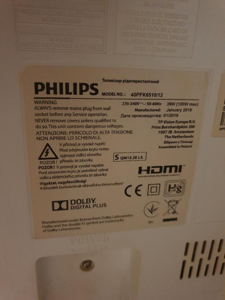 Philips 40PFK6510/12 3D Smart TV - 10 jaar oud, Audio, Tv en Foto, Televisies, Gebruikt, LED, 100 cm of meer, Full HD (1080p)