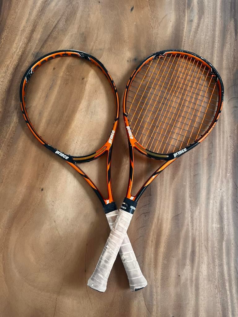 2 Tennisrackets Prince, Sport en Fitness, Tennis, Gebruikt, L1, Prince, Ophalen of Verzenden