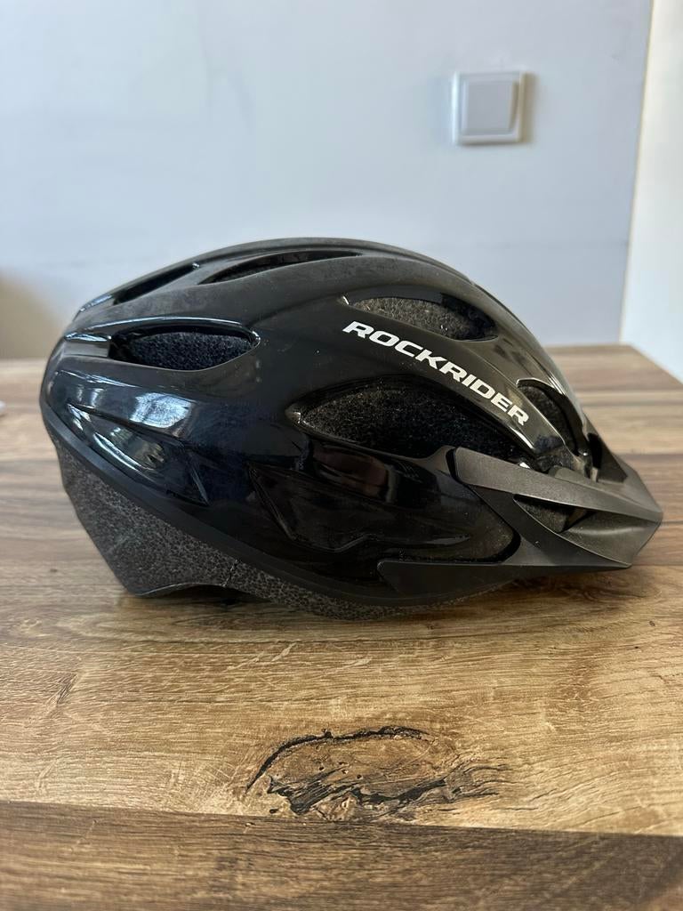 Rockrider Fietshelm Zwart Maat M, Ophalen of Verzenden, Gebruikt, M, Heer of Dame