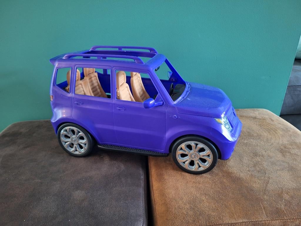 Barbie glam SUV paars - Speelgoedauto voor Barbiepoppen, Ophalen of Verzenden, Gebruikt, Meisje