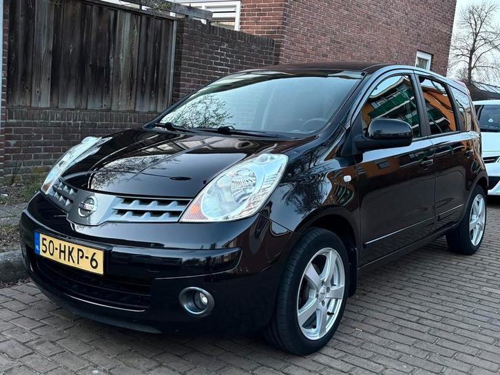 Nissan Note 1.6 16V 2009 Zwart, Auto's, Nissan, Bedrijf, Note, ABS, Airbags, Airconditioning, Elektrische buitenspiegels, Elektrische ramen