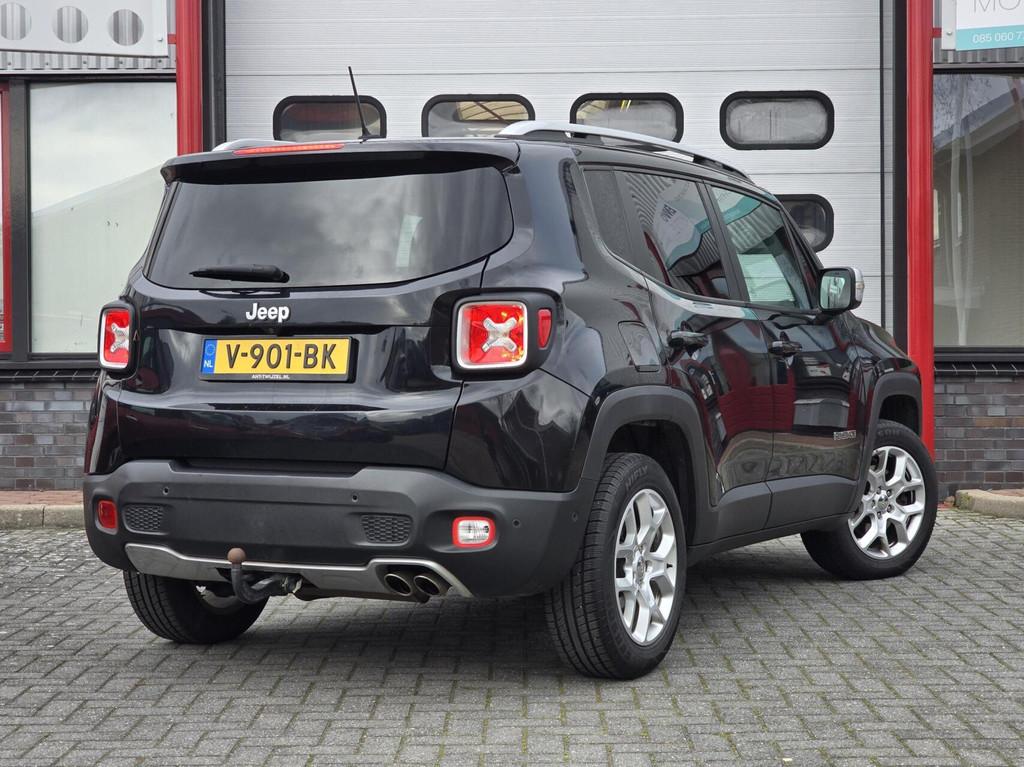 Jeep Renegade 2.0 MultiJet Limited ACC/4WD/Navi/Leer/Xenon, Auto's, Bestelauto's, 4 cilinders, Navigatiesysteem, 1505 kg, Zwart