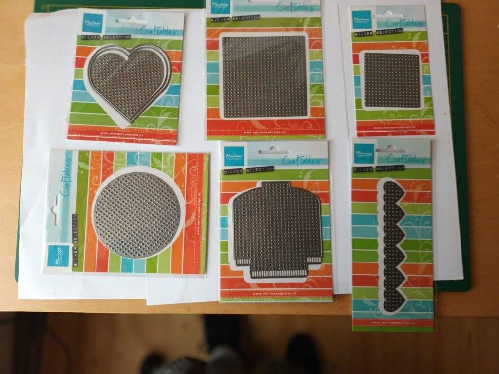 7 Boorduur snijmallen Marianne design., Ophalen of Verzenden, Zo goed als nieuw, Overige thema's, Overige typen