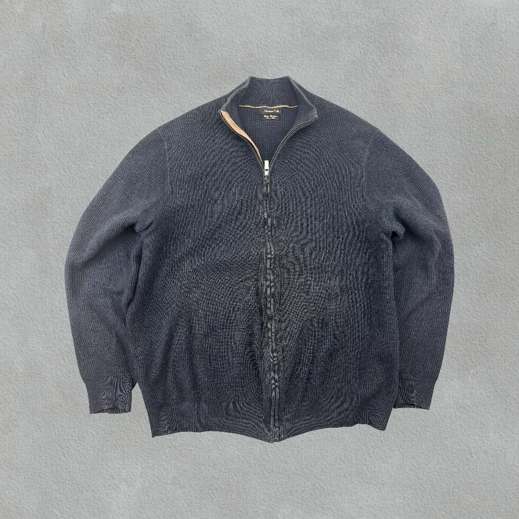 (1133) Marine Massimo Dutti Zip Vest - Heren XL - Zeer goed, Kleding | Heren, Truien en Vesten, Blauw, Maat 56/58 (XL), Ophalen of Verzenden