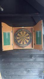 Dartbord met kast dartbordkast kings head, Ophalen, Gebruikt, Dartbord