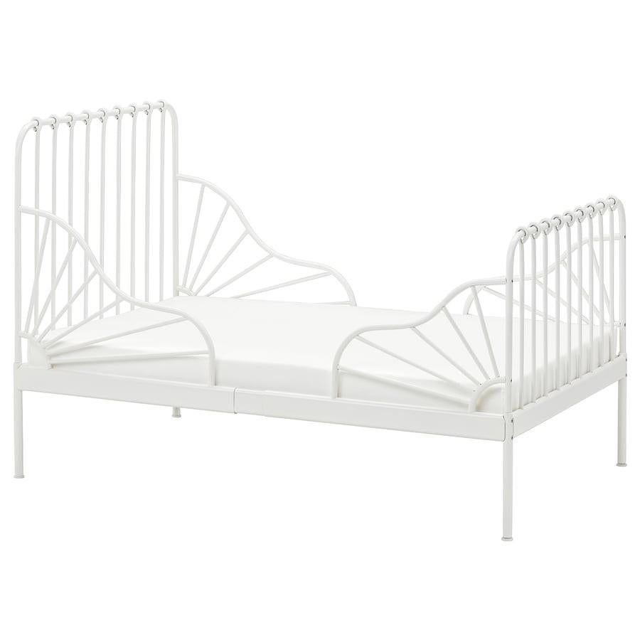 IKEA Minnen meegroibed + Plutten matras - met bezorging, 70 tot 85 cm, Ophalen of Verzenden, Zo goed als nieuw, Matras