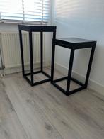 RVS zuilen / Pilaren zwart - set van 2 stuks, Huis en Inrichting, Woonaccessoires | Zuilen en Pilaren, Ophalen, Zo goed als nieuw