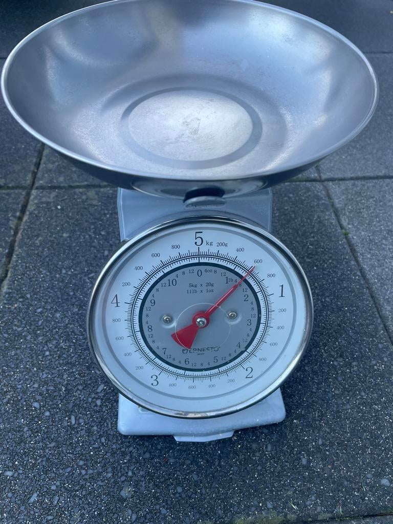 Ernesto Keukenweegschaal - Analoog, tot 5 kg, Minder dan 10 kg, Keukenweegschaal, Ophalen of Verzenden, Zo goed als nieuw
