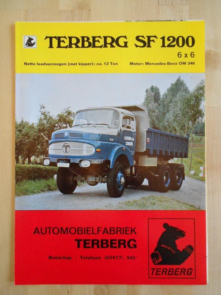 Terberg SF1200 Brochure ca 1972 6x6, Boeken, Gelezen, Ophalen of Verzenden, Overige merken, Terberg