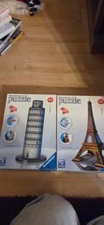 Ravensburger 3D Puzzels: Toren van Pisa & Eiffeltoren, Ophalen of Verzenden, Zo goed als nieuw