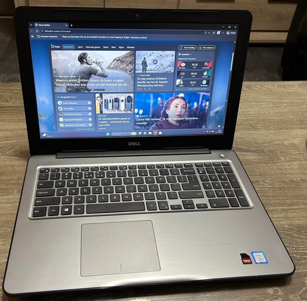 Dell Inspiron 15/5567 i7/16 gb ddr4/256 gb ssd, Computers en Software, Windows Laptops, 2 tot 3 Ghz, 15 inch, Ophalen of Verzenden