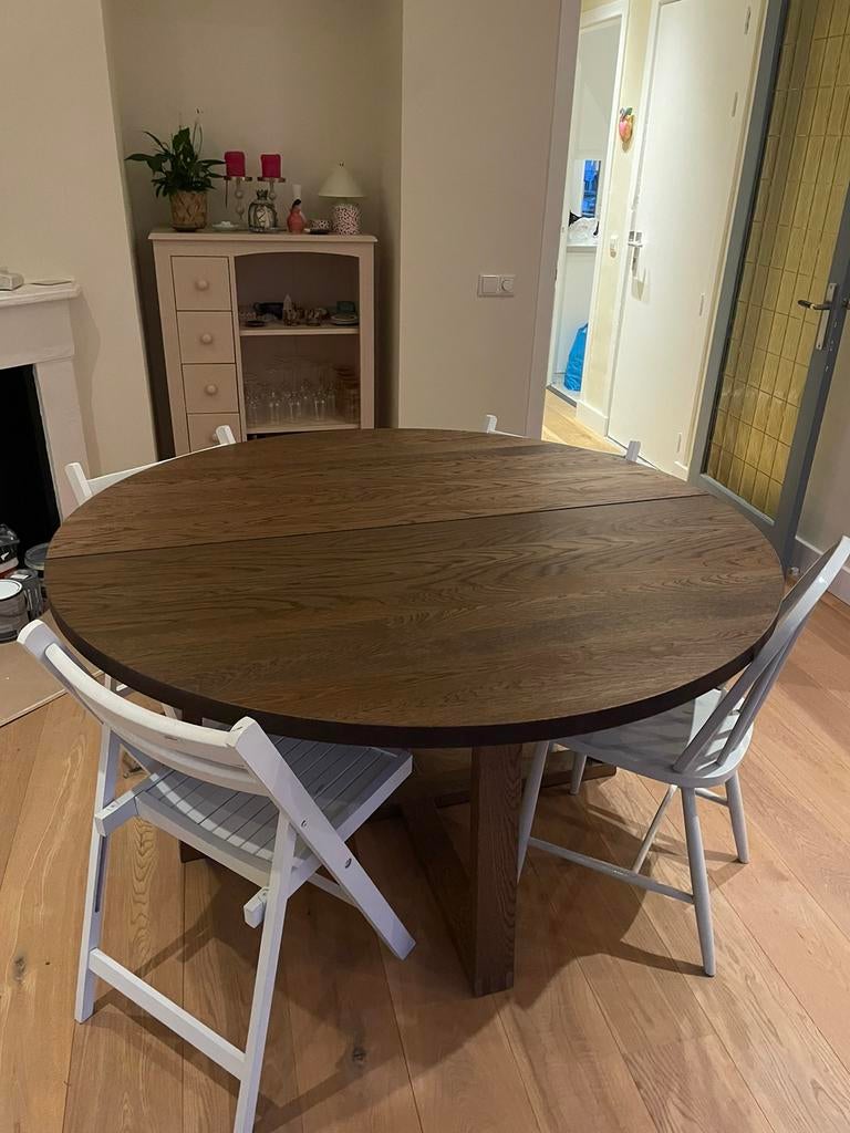 Design IKEA Tafel, Ophalen, Zo goed als nieuw, Rond, 100 tot 150 cm