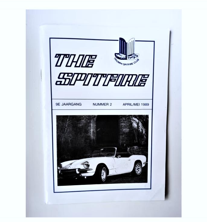 triumph spitfire clubblad nr.2 uit 1989, Ophalen of Verzenden, Zo goed als nieuw, Overige merken, TSC