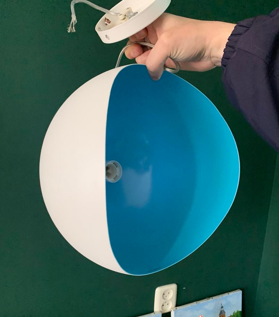 Massive Belgium Egg shell hanglamp, Huis en Inrichting, Lampen | Hanglampen, -, -, Ophalen of Verzenden, Zo goed als nieuw