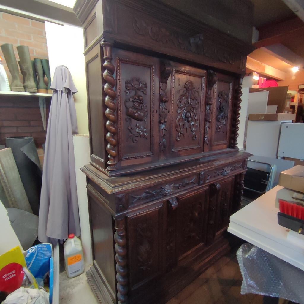 Gratis, Jachtkast, 1.45*1.92 mtr hoog, Antiek en Kunst, Antiek | Meubels | Kasten, Ophalen