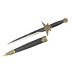 Vrijmetselaars kort zwaard semi scherp staal 39 cm, Verzenden, Overige soorten, Zwaard of Sabel