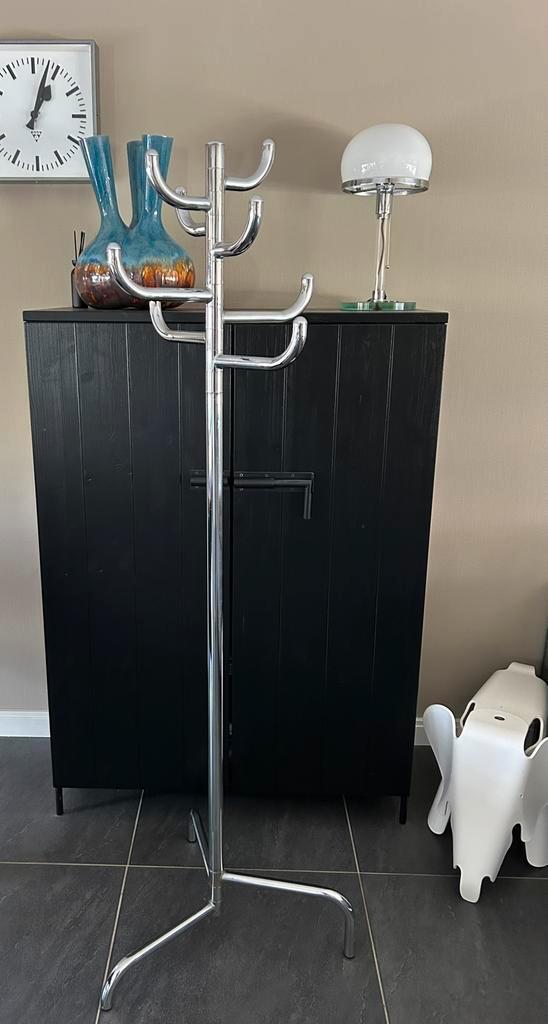 Vintage Postmodern chrome SMED kapstok Rutger Andersson, Huis en Inrichting, Woonaccessoires | Kapstokken, Zo goed als nieuw, Staande kapstok