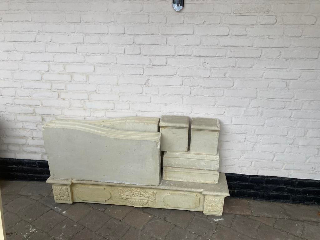 Zandstenen schouw, Ophalen of Verzenden, Gebruikt, Vrijstaande haard, Overige soorten