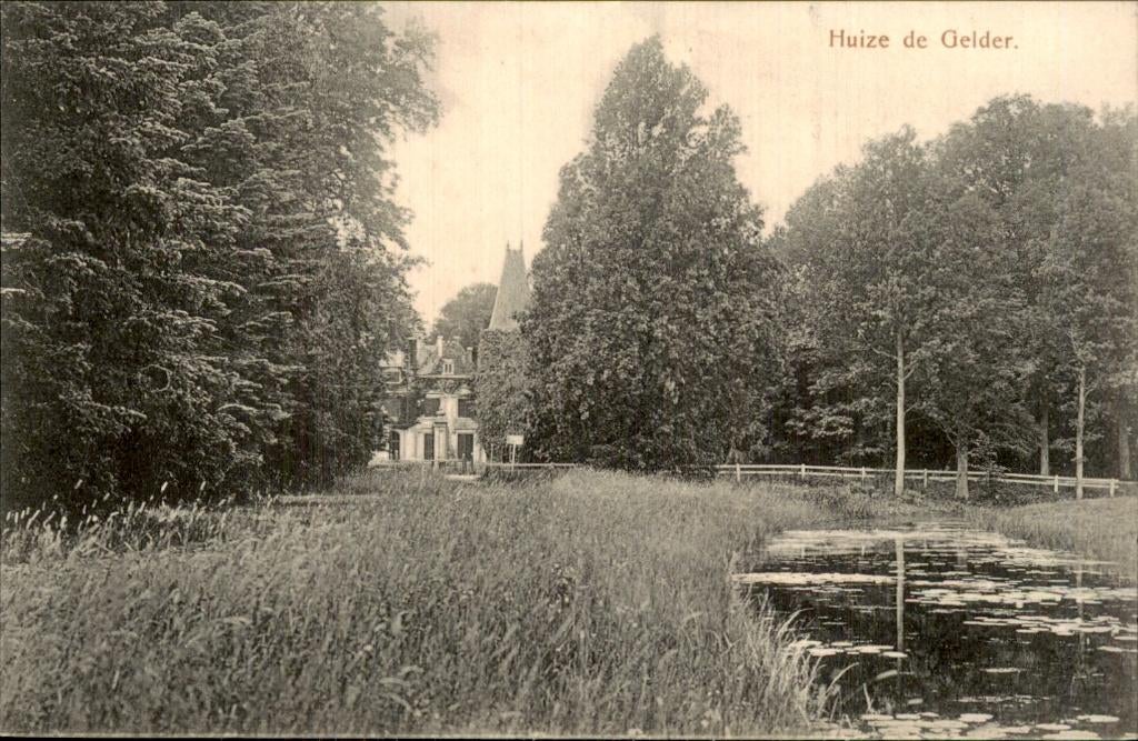 Huize de Gelder - Landhuis - Parkzicht, Verzamelen, Ophalen of Verzenden, Voor 1920, Gelopen, Noord-Brabant