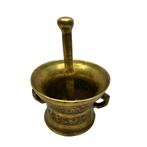 Bronzen vijzel met stamper, Ophalen of Verzenden, Brons