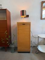 Antieke roldeurkast, vintage rolluik kastje, Ophalen, Gebruikt, -, 100 tot 150 cm